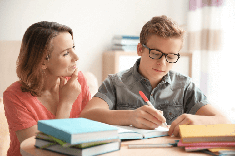 Teacher Provide Home Tutoring to Boy